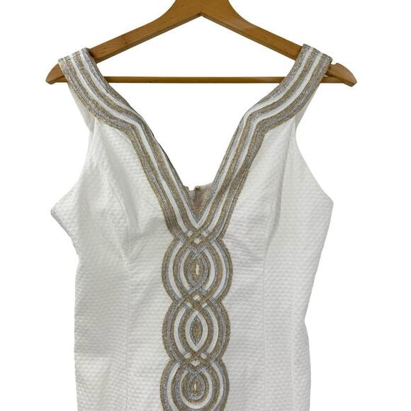 Tory Burch Valli Shift Dress Sz 2 - Picture 3 of 7